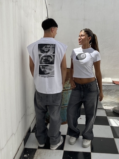 Baggy recto gris