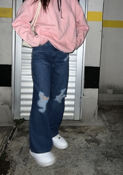 Jean WIDE LEG con roturas - comprar online