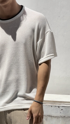 Remera playera tejida - tienda online