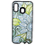 FUNDA RIGIDA SAMSUNG A20 REFORZADA COLORES NEGRO DISE¤O/ FLOR CELESTE - comprar online