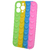FUNDA PARA IPHONE 13 PRO POP IT C VERDE A ROSA - comprar online