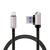 CABLE CARGADOR LIGHTNING A USB 90° 1M - comprar online