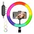 Aro De Luz Led Rgb 30 Cm Colorido Con Soporte Celular