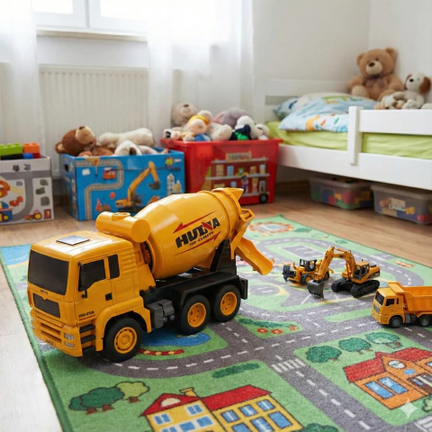 JUGUETE CAMIÓN MEZCLADOR HUINA 1338 RECARGABLE CON CONTROL - comprar online