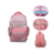 Mochila Ibi Craft Tweeny 5 Cierres Crema y rosa Diseño de la tela Bicolor en internet