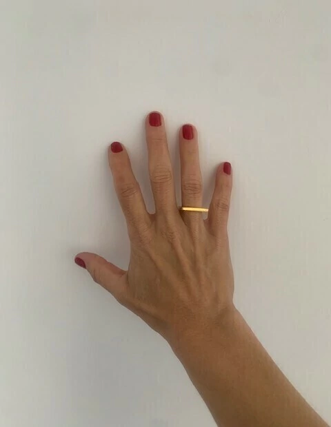 ANEL TRAÇO OURO - comprar online