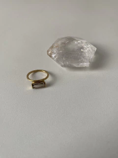 Anel Vértice 1,0 Fumê/Ouro na internet