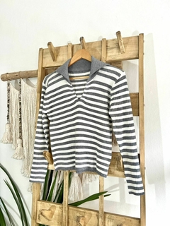 Sweater Chomba Rayas Gris