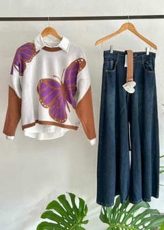 Sweater Butterfly Violeta (efectivo/transferencia $30.995) en internet