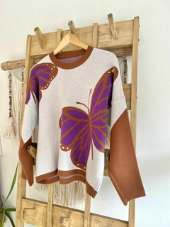 Sweater Butterfly Violeta (efectivo/transferencia $30.995) - comprar online