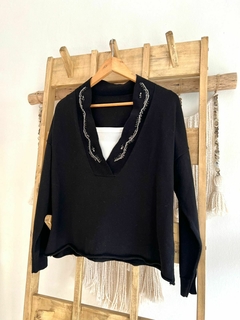 Sweater Atenas Bordado Negro (efectivo/transferencia $65.365)