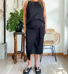 Pollera Madrid Negra (efectivo/transferencia $25.520) - comprar online