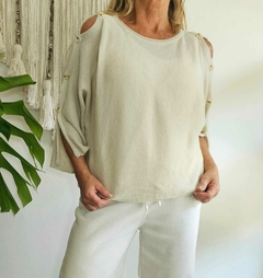 Sweater Toia Marfil (efectivo/transferencia $39.865) - Magnolias Showroom