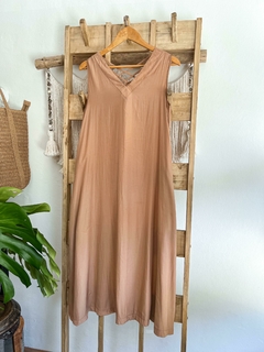 Vestido Valencia Camel (efectivo/transferencia $30.515) - comprar online