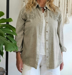 Camisa Luana Gris (efectivo/transferencia $55.165) - Magnolias Showroom