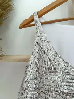 Vestido Shine Plateado (efectivo/transferencia $34.800) - tienda online