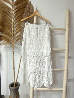 Pollera Marbella Blanca (efectivo/transferencia $39.200) - comprar online