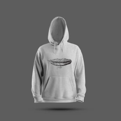 Buzo Canguro Gris - Doble estampa y capucha - Tesoro 2 (Media estación) en internet