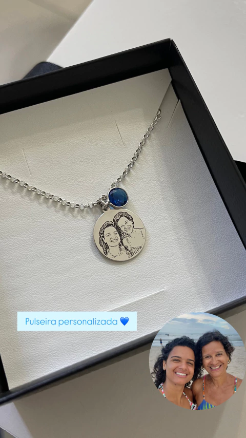 Pulseira com Foto Personalizável - comprar online