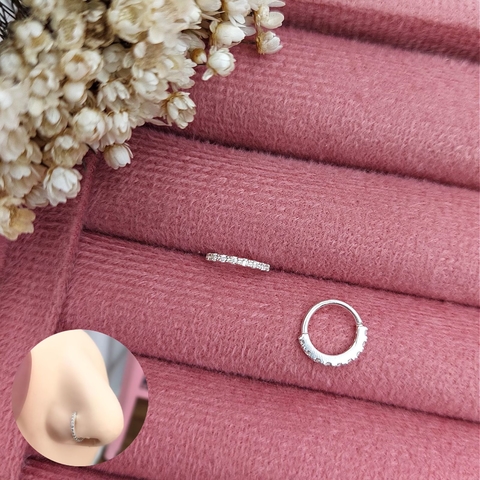 Piercing Argolinha Cravejada