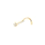 Piercing Ponto de luz dourado nariz - comprar online