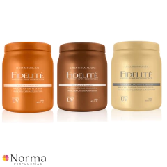 Fidelité Kit x3 Máscaras Keratina, Almendra y Coco x 1 Kilo