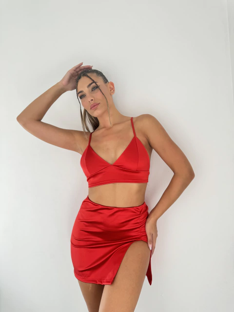 Corpiño Amelia saten - tienda online