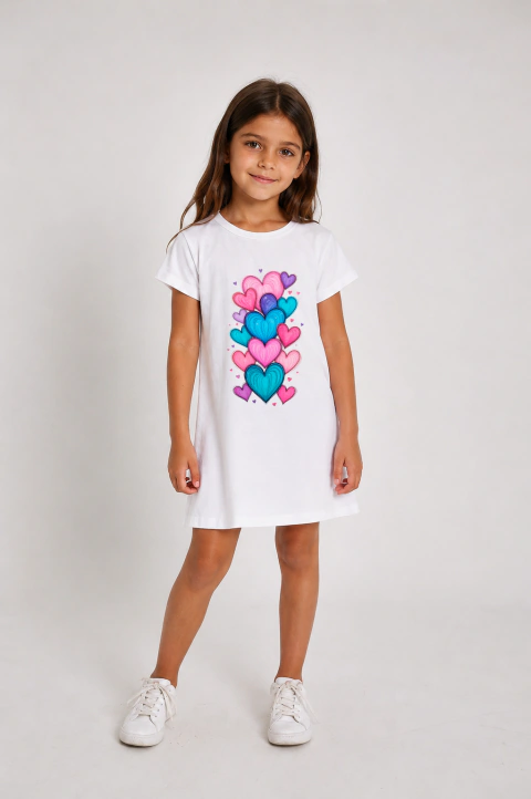 Vestido muchos corazones