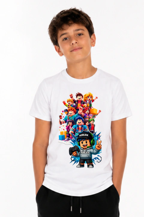 Remera MC Roblox y amigos