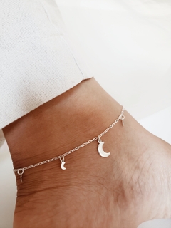 Tornozeleira pingentes lua - comprar online