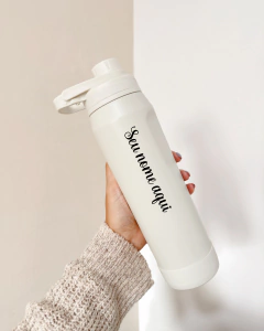 Garrafa Térmica Personalizável Off White 650ml na internet