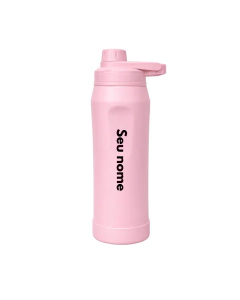 Garrafa Térmica Personalizável Rosa 500ml - comprar online