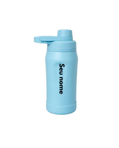 Garrafa Térmica Personalizável Azul candy 350ml - comprar online