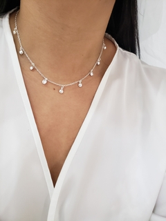 Choker medalhas 5mm - loja online