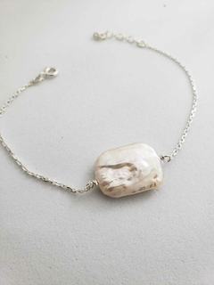 Pulseira com Pérola Biwa | Água doce na internet