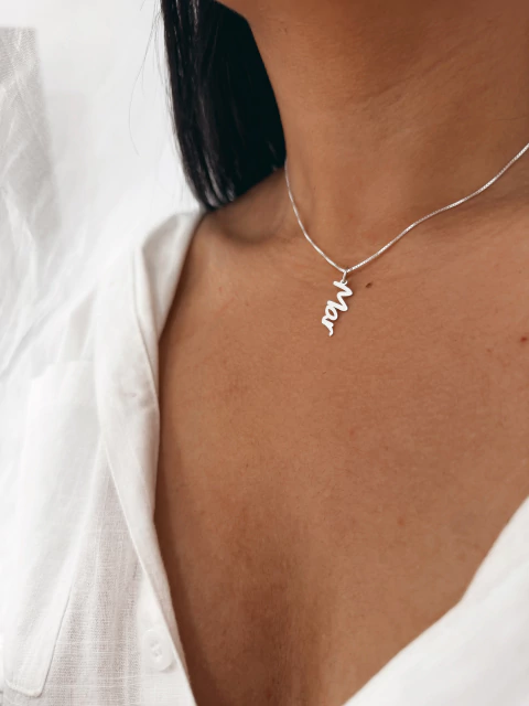 Colar manuscrito "mar" - comprar online