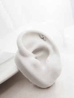 Piercing cluster 4 zircônias - loja online