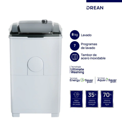 Lavarropas Semi Automatico Drean LTDR87SB0