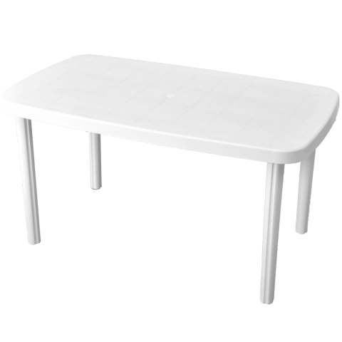 Mesa Plastica Voss 2000 Margarita Rectangular 1,40 Blanca - comprar online