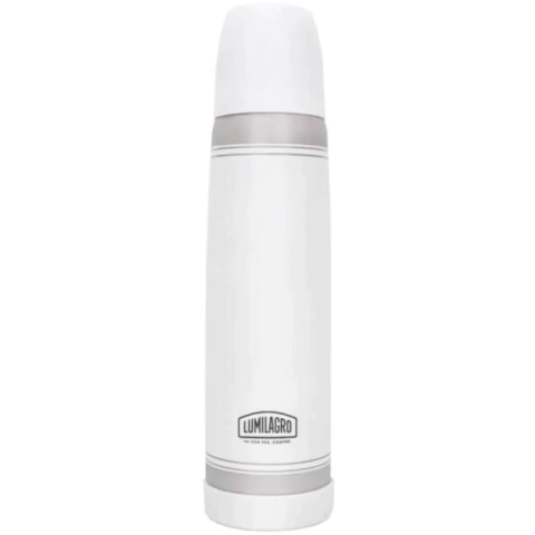 Termo Lumilagro Acero Bala Blanco Luminox