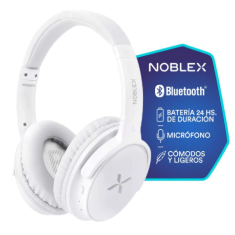 Auricular Noblex Vincha BT Blanco HP350BTW