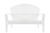Banco Plastico Garden Life Florida Blanco en internet