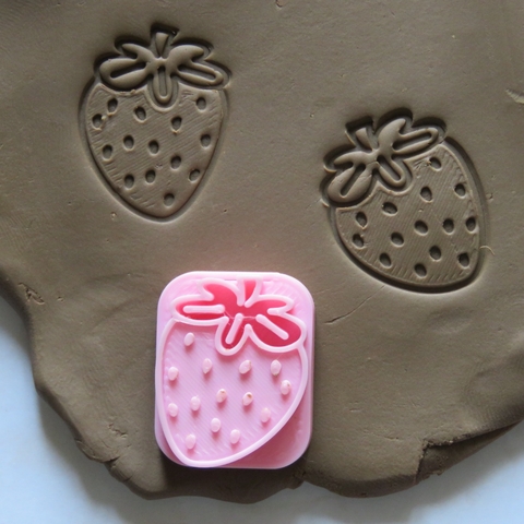 10093 Sello Frutilla - 30 x 24mm