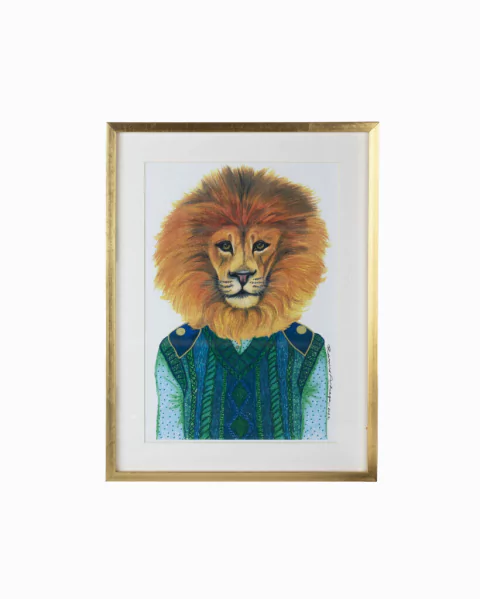 Cuadro León humanizado