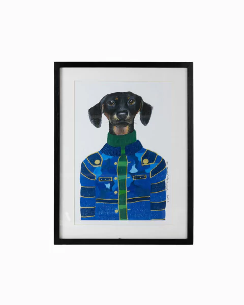 Cuadro Salchicha humanizado