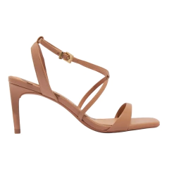 Sandália Santa Lolla Couro Pelica Soft Salto Médio - WN Shoes