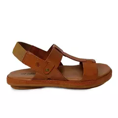 Sandália New Face Couro Com Tiras Elásticas - comprar online
