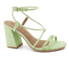 Sandalia Ramarim Salto Bloco Tiras Transpassadas