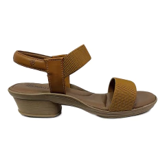 Sandália New Face Couro New Monique Mel Com Elástico - comprar online