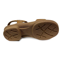 Sandália New Face Couro New Monique Mel Com Elástico - WN Shoes